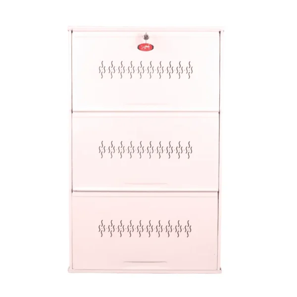 3-Rack Jumbo Metal Shoe Rack – 9 Pairs